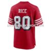 NFL28982fG02-b300d9 Mens Nike Jerry Rice Scarlet San Francisco 49ers Retired Player Alternate Game Jersey Pi4768000