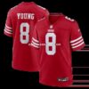 Mens Nike Steve Young Scarlet San Francisco 49ers Retired Player Game Jersey