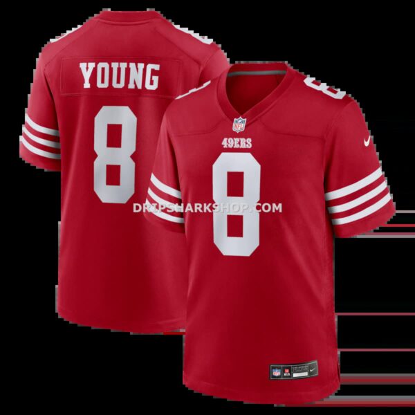 Mens Nike Steve Young Scarlet San Francisco 49ers Retired Player Game Jersey