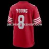 Mens Nike Steve Young Scarlet San Francisco 49ers Retired Player Game Jersey
