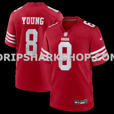 Mens Nike Steve Young Scarlet San Francisco 49ers Retired Player Game Jersey