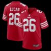 NFL28990bG04-a79ea8 Mens Nike Chase Lucas Scarlet San Francisco 49ers Team Game Jersey