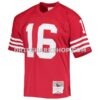 NFL289b40G01-61e058 Mens Mitchell And Ness Joe Montana Scarlet San Francisco 49ers Legacy Replica Jersey Pi3610000
