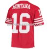 NFL289b40G02-c74531 Mens Mitchell And Ness Joe Montana Scarlet San Francisco 49ers Legacy Replica Jersey Pi3610000