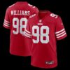 Mens Nike Mykel Williams Scarlet San Francisco 49ers Team Game Jersey