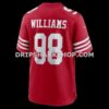 Mens Nike Mykel Williams Scarlet San Francisco 49ers Team Game Jersey