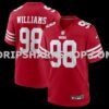Mens Nike Mykel Williams Scarlet San Francisco 49ers Team Game Jersey