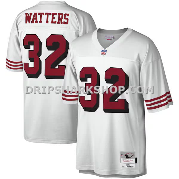 Mens Mitchell And Ness Ricky Watters White San Francisco 49ers Legacy Replica Jersey Pi3604000