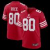 Mens Nike Jerry Rice Scarlet San Francisco 49ers Retired Game Player Jersey
