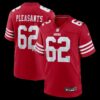 Mens Nike Austen Pleasants Scarlet San Francisco 49ers Team Game Jersey