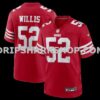 Mens Nike Patrick Willis Scarlet San Francisco 49ers Retired Player Team Game Jersey