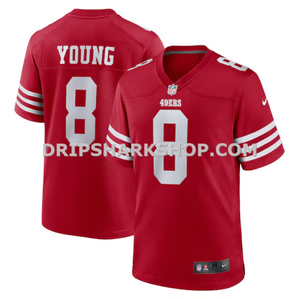 Mens Nike Steve Young Scarlet San Francisco 49ers Retired Game Player Jersey Pi4482000