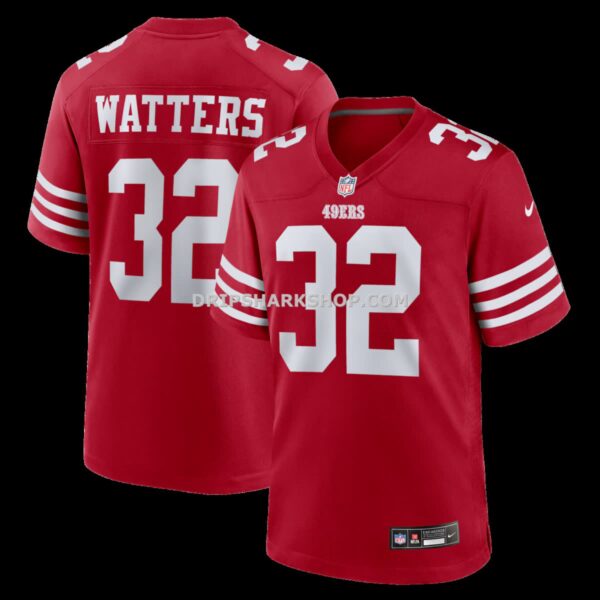Mens Nike Ricky Watters Scarlet San Francisco 49ers Retired Player Game Jersey