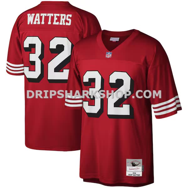 Mens Mitchell And Ness Ricky Watters Scarlet San Francisco 49ers Legacy Replica Jersey Pi3604000