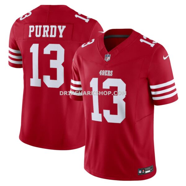 Mens Nike Brock Purdy Scarlet San Francisco 49ers Vapor Fuse Limited Jersey