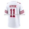 Mens Nike Brandon Aiyuk White San Francisco 49ers Player Game Jersey Pi4825000