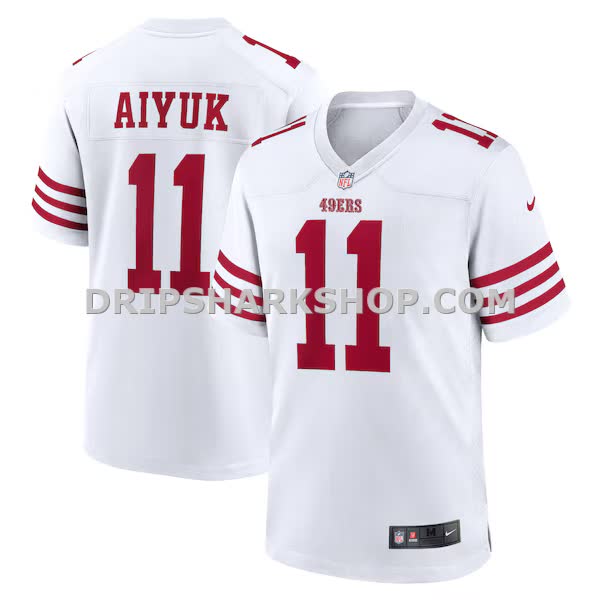 Mens Nike Brandon Aiyuk White San Francisco 49ers Player Game Jersey Pi4825000