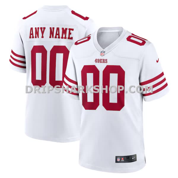 Mens Nike White San Francisco 49ers Game Custom Player Jersey Pi4825000