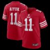 NFL28bba3G04-3b6ff9 Mens Nike Brandon Aiyuk Scarlet San Francisco 49ers Team Player Game Jersey
