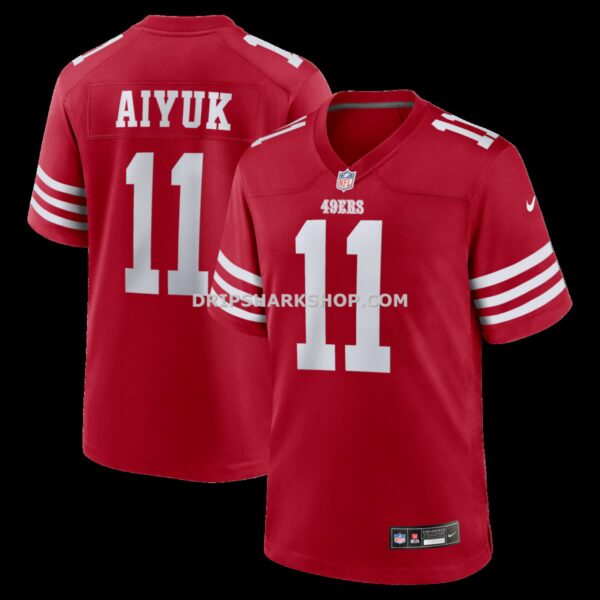 NFL28bba3G04-3b6ff9 Mens Nike Brandon Aiyuk Scarlet San Francisco 49ers Team Player Game Jersey
