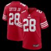 NFL28c0bdG04-6115b8 Mens Nike Darrell Luter Jr Scarlet San Francisco 49ers Game Jersey