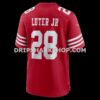 NFL28c0bdG06-cecd49 Mens Nike Darrell Luter Jr Scarlet San Francisco 49ers Game Jersey
