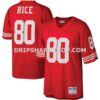NFL28c135M01-01efde Mens Mitchell And Ness Jerry Rice Scarlet San Francisco 49ers Big And Tall 1990 Retired Player Replica Jersey Pi3300000