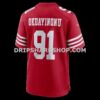 Mens Nike Sam Okuayinonu Scarlet San Francisco 49ers Team Game Jersey