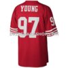 Mens Mitchell And Ness Bryant Young Scarlet San Francisco 49ers Legacy Replica Jersey Pi4393000