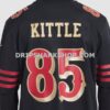 Mens Nike George Kittle Black San Francisco 49ers 2025 Rivalries Collection Game Jersey