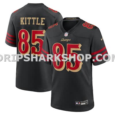 Mens Nike George Kittle Black San Francisco 49ers 2025 Rivalries Collection Game Jersey