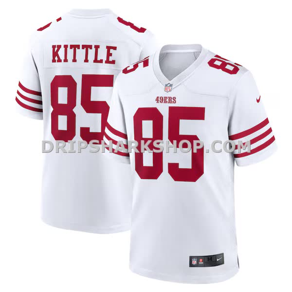 Mens Nike George Kittle White San Francisco 49ers Player Game Jersey Pi4825000