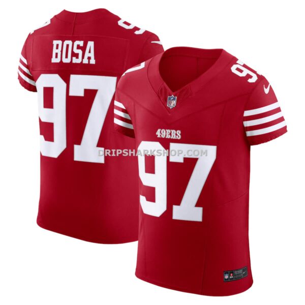 NFL28cd91G04-c52bef Mens Nike Nick Bosa Scarlet San Francisco 49ers Vapor Fuse Elite Jersey