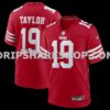 Mens Nike Trent Taylor Scarlet San Francisco 49ers Team Game Jersey