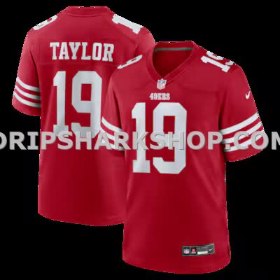 Mens Nike Trent Taylor Scarlet San Francisco 49ers Team Game Jersey
