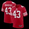 Mens Nike Eric Kendricks Scarlet San Francisco 49ers Team Game Jersey