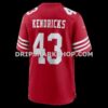 Mens Nike Eric Kendricks Scarlet San Francisco 49ers Team Game Jersey