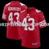 Mens Nike Eric Kendricks Scarlet San Francisco 49ers Team Game Jersey
