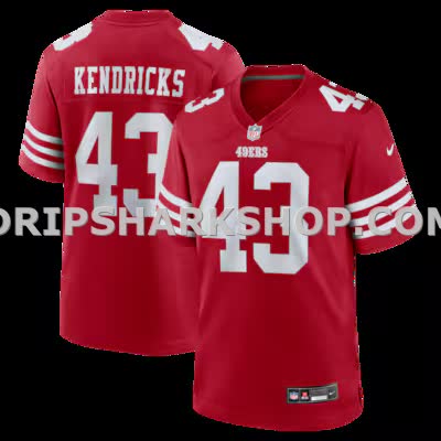 Mens Nike Eric Kendricks Scarlet San Francisco 49ers Team Game Jersey