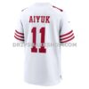 Mens Nike Brandon Aiyuk White San Francisco 49ers Game Jersey Pi4482000