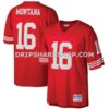 NFL28d8adM01-aee8c5 Mens Mitchell And Ness Joe Montana Scarlet San Francisco 49ers Big And Tall 1990 Retired Player Replica Jersey Pi3300000
