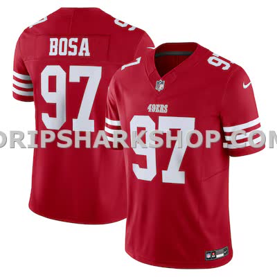 Mens Nike Nick Bosa Scarlet San Francisco 49ers Vapor Fuse Limited Jersey