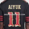Mens Nike Brandon Aiyuk Black San Francisco 49ers 2025 Rivalries Collection Game Jersey