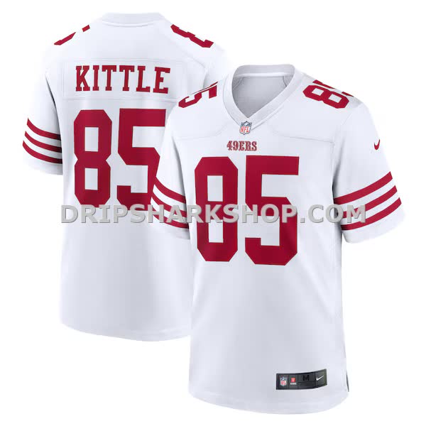 Mens Nike George Kittle White San Francisco 49ers Team Game Jersey Pi4482000