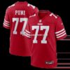 NFL28f04fG04-2b2320 Mens Nike Dominick Puni Scarlet San Francisco 49ers Team Game Jersey