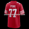 NFL28f04fG06-636db6 Mens Nike Dominick Puni Scarlet San Francisco 49ers Team Game Jersey