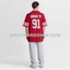 Mens Nike Earnest Brown Iv Scarlet San Francisco 49ers Team Game Jersey