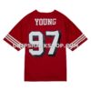 Mens Mitchell And Ness Bryant Young Scarlet San Francisco 49ers Legacy Replica Jersey