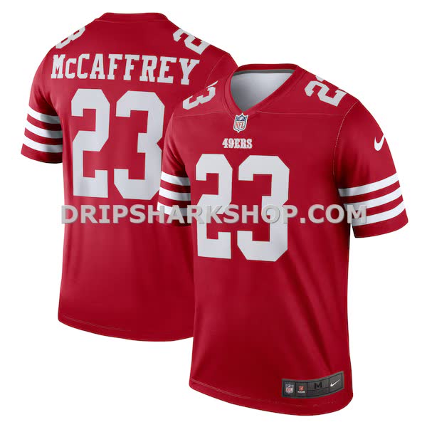 Mens Nike Christian Mccaffrey Scarlet San Francisco 49ers Legend Player Performance Top Pi5221000