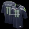 Mens Nike Jaxon Smith Njigba College Navy Seattle Seahawks Super Bowl Lx Patch Game Jersey